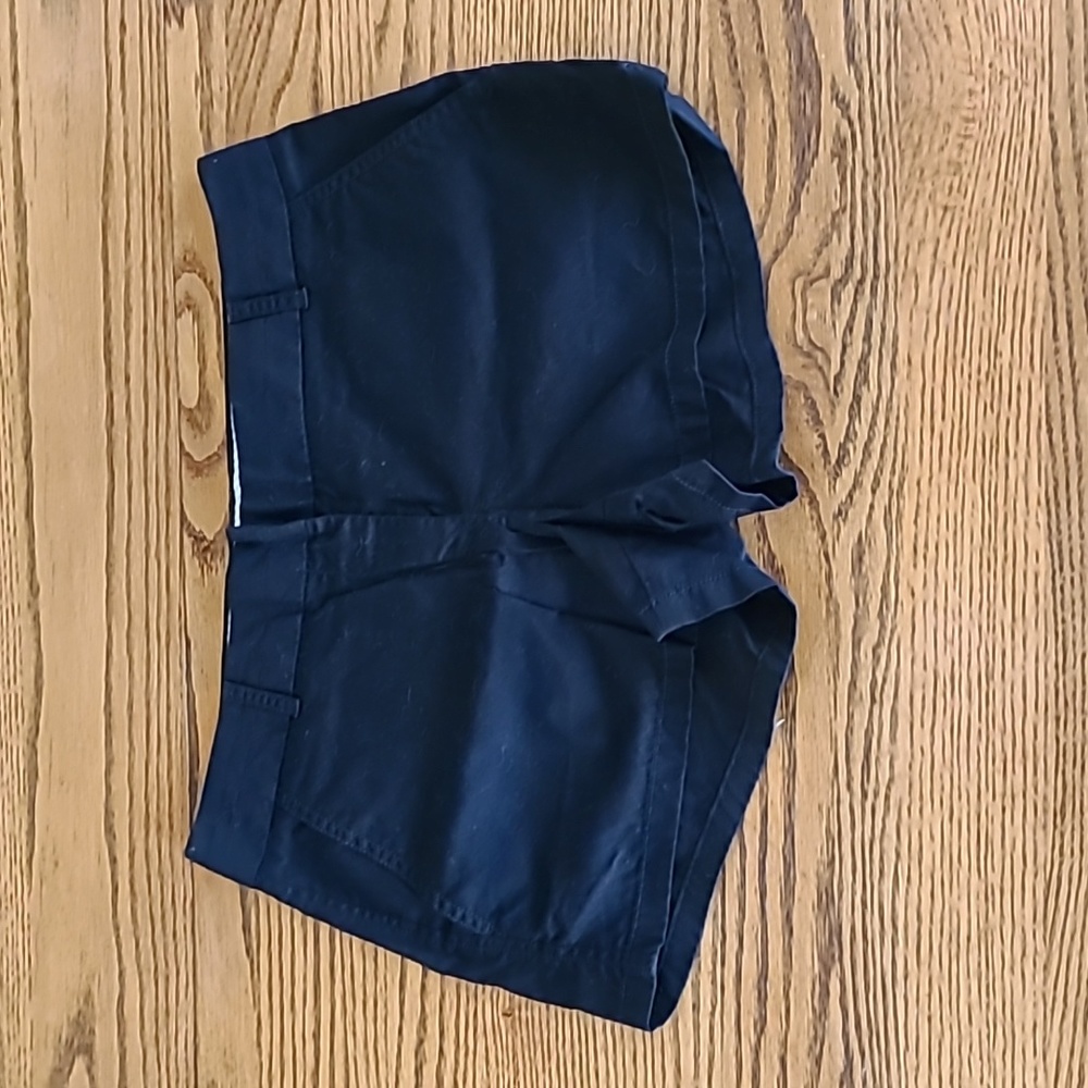 J Crew Black Chino Short Shorts Size 6